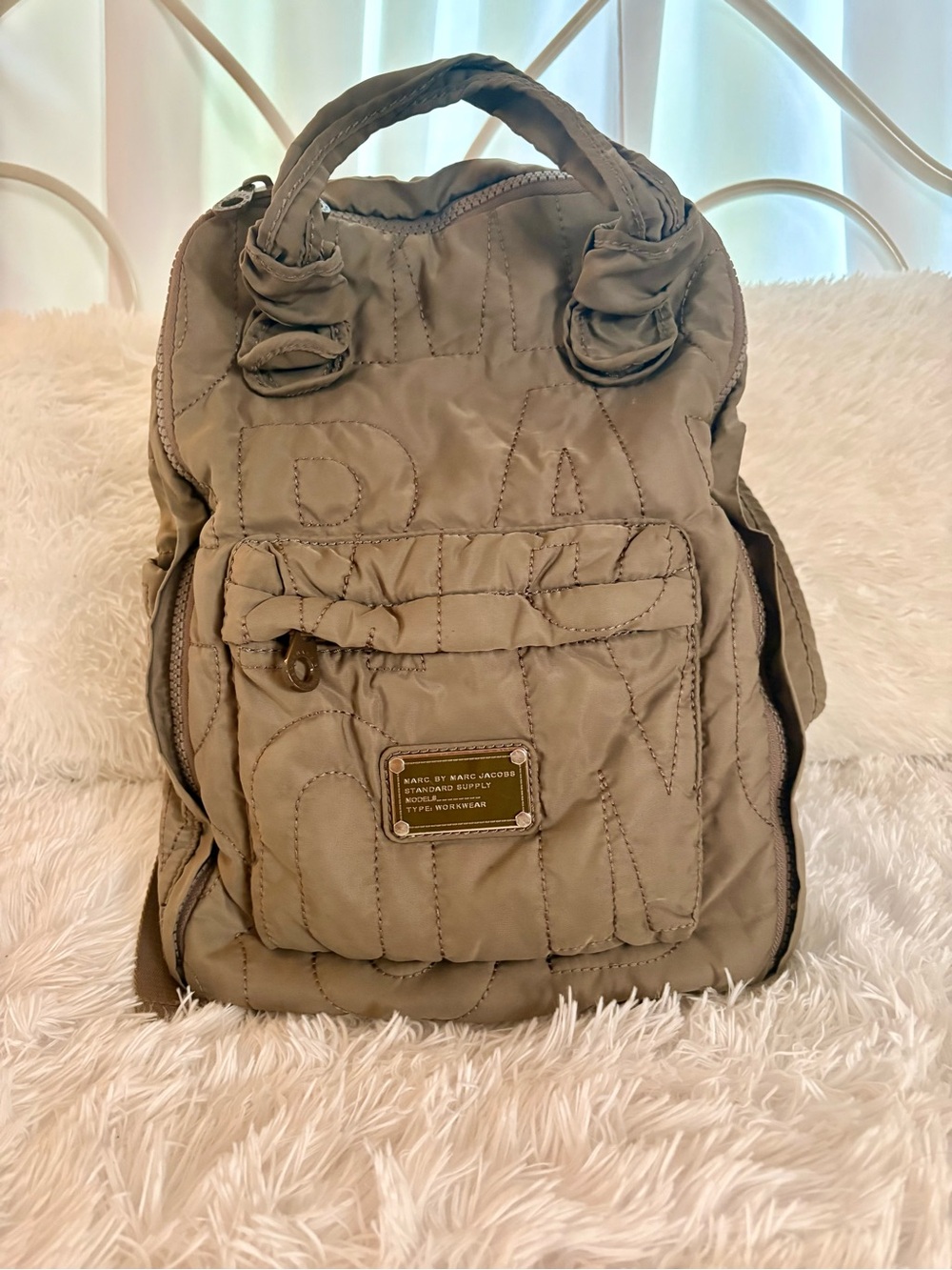 Marc by Marc Jacobs Quilted Nylon Backpack Large